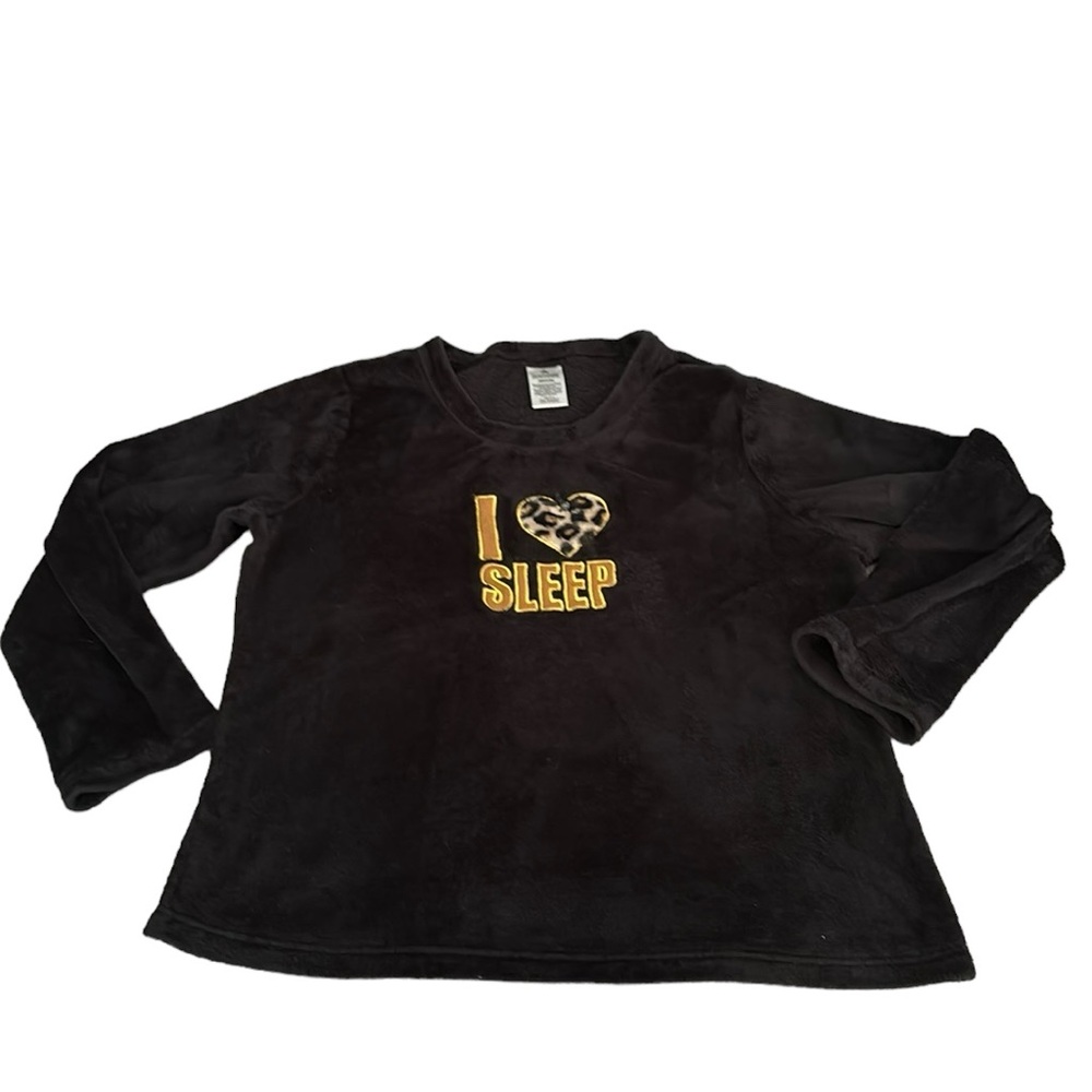 Fleece I Love Sleep Night Shirt